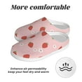 thumbnail image 6 of Lsque Hand Drawn Strawberry Pattern Womens Comfort Cotton on Scuff With Memory Foam and Anti-skid Sole Slipper-42/43, 6 of 7
