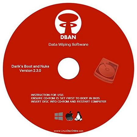 DBAN Boot and Nuke Hard Drive Data Wiping Software for Windows, Linux & Mac on