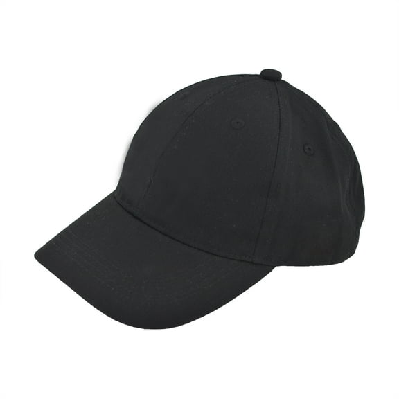 PEZE Regular Outdoor Sports Travel Business Cap Adjustable Size for Men Women and Youth Classic Style Cap Hat (Black)