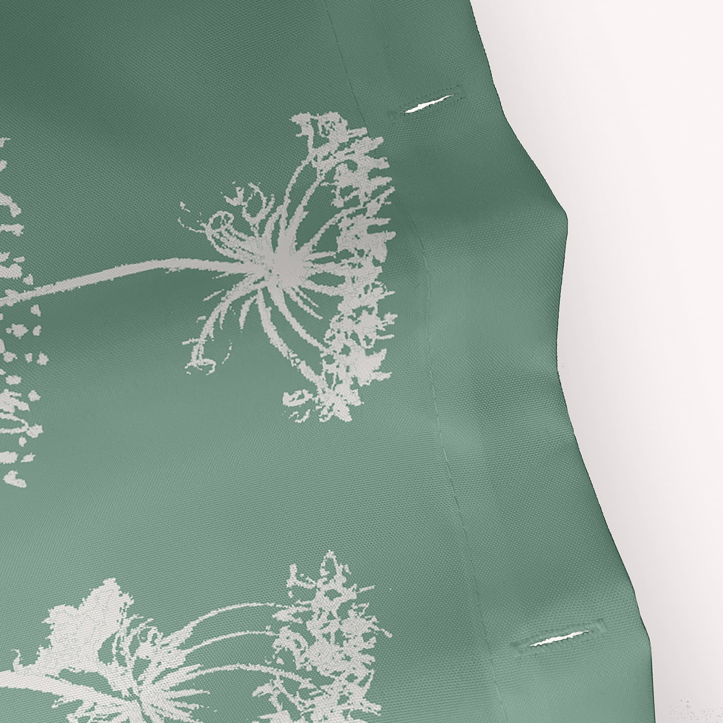 Simply Daisy 70" W x 73" L Windy Blossom Polyester Shower Curtain, Green [1 Ct]