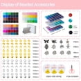 thumbnail image 3 of Kit para hacer pulseras con perlas de vidrio, 3000 unidades, 72 colores, 6 mm, 3 of 8