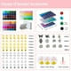 thumbnail image 3 of Kit para hacer pulseras con perlas de vidrio, 3000 unidades, 72 colores, 6 mm, 3 of 8