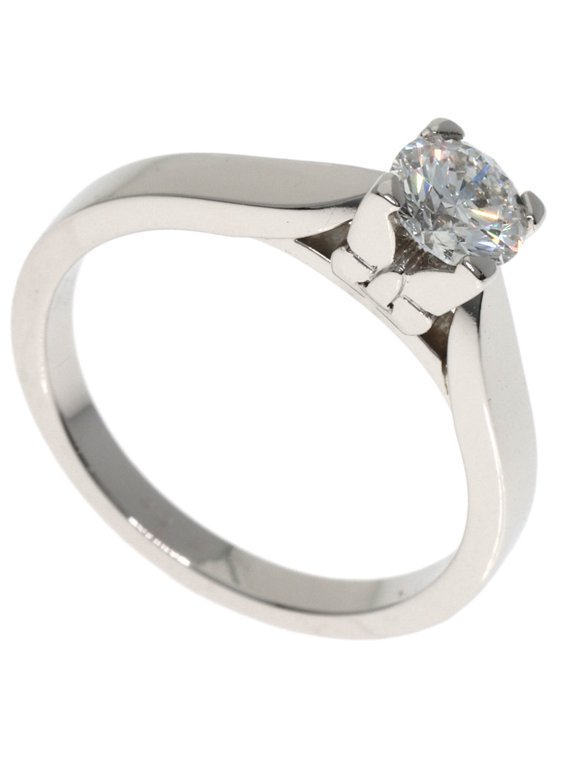 Pre-Owned Van Cleef & Arpels Papillon Diamond Ring, Size 49, VVS2 Clarity, Platinum PT950,...