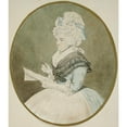 thumbnail image 2 of John Downman 12x14 Black Ornate Wood Framed Double Matted Museum Art Print Titled: Old Lady with Magnifying Glass (1750 - 1824), 2 of 5