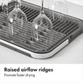 thumbnail image 3 of OXO Good Grips Compact Drying Rack with Dish Rest, 3 of 8