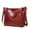 Wine, variant on JVBTVB Women's Faux Oil Wax Leather Tote Bag Soft Shoulder Handbag Purse For Work Daily Travel