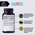thumbnail image 7 of LIVS Men's Shilajit Capsules, 1000mg Himalayan Extract, 50% Fulvic Acid, Energy & Immune Support, Vegan, 90 Count (45 Servings), 7 of 7