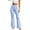 Blue, variant on Mifsaly Flare Leggings for Women Plaid High Waisted Tummy Control Pants Classic Trendy Breathable Packable Workout Gym Yoga Pant