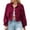 Z02-Red, variant on Women Plus Size Fashion Leather Jacket Long Sleeve Zipper Fitted Leather Coat Fall Short Jacket Slim Coat Women Jacket Brown XXXXL