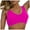 Hot Pink, variant on vigerkar Women's Twist Front Tankini Top Full Coverage Push Up Bathing Suit Top Padded Swimsuit U Back Crop Tank Top Purple, M