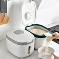 thumbnail image 6 of Axioma Kitchen Storage Container Rice Box Insect-Proof for Flour Storage Box Gray M, 6 of 8