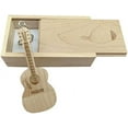 10 Pcs Guitar Shaped Wood Memory Stick Usb Flash Drive In Wood Box (3.0