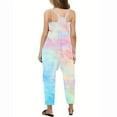 thumbnail image 5 of Ltctricy Children Baby Girls Tie-Dye Jumpsuit Fashion Cute Casual Sleeveless Rompers Loose Lounge Outfits with Pockets, 5 of 6