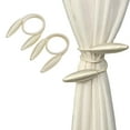 thumbnail image 5 of PPgejGEK No-Hole Curtain Tiebacks Set of 2 with Twisted Rope Design 41.73 Inches Length Metal Clip Buckle for Living Room Bedroom, 5 of 6