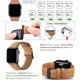 thumbnail image 4 of Compatible con Apple Watch Band - Correa de repuesto de cuero negra de 49 mm, 45 mm, 44 mm y 42 mm Compatible con Apple Watch Ultra Series 8, 7 (45 mm), SE, 6, 5, 4 (44 mm), 3, 2, 1 (42 mm), 4 of 5