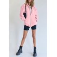 thumbnail image 4 of Womens Zip Up Hoodies Long Sleeve Fall Oversized Sweatshirts Fleece Y2K Jacket with Pockets, 4 of 6