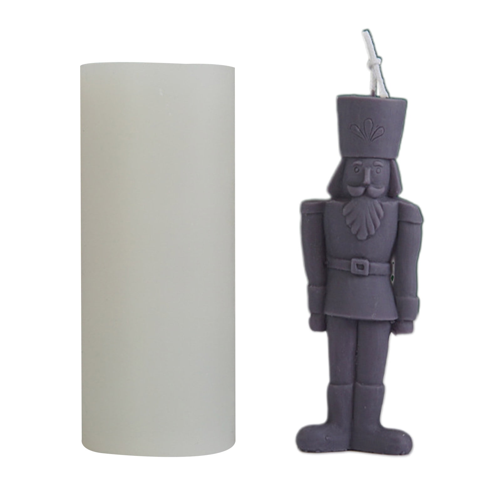 Geemin 3D Candle Mold Silicone King Craft Mould Human Shape Molds Handmade Supplies for DIY Candle Soap Plaster Making Moulds
