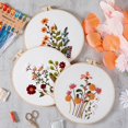 thumbnail image 5 of 4 Pack Embroidery Kit For Beginners Adults, Cross Stitch Kits, Flowers And Plants, Include 1 Embroidery Hoop 7.9 Inch, 5 of 5