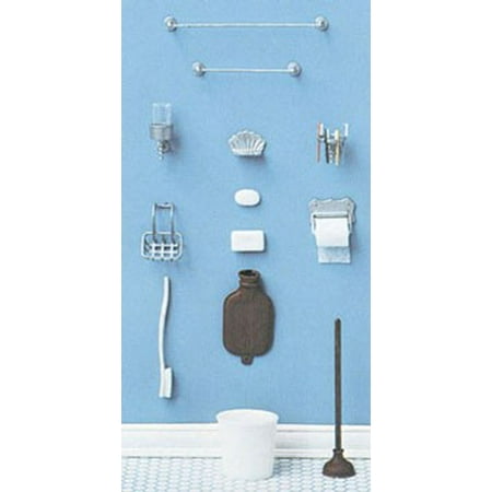 Dollhouse Bathroom Accessories Mini Kit