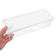 thumbnail image 2 of Contenedor de hielo apilable transparente para congelador con tapa, organizador de cocina que ahorra espacio, organizador de refrigerador transparente, soporte para almacenar frutas y verduras, 2 of 7