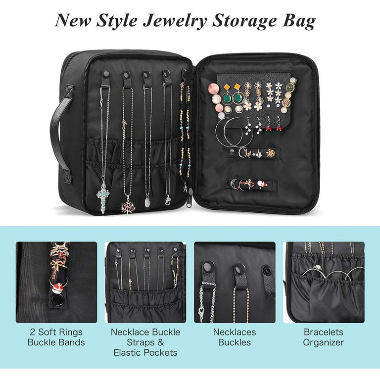 6-Pocket Drawstring Cosmetic/Jewelry Bag, Accessories Organizer