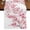 White, variant on Peaches Branches Burlap Cotton Table Runner 13x36 Inches Short, Farmhouse Spring Botanical Pink Flowers Farmhouse Table Runners, Outdoor Dining Tablecloths Decor for Baby Shower/Party/Wedding