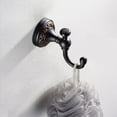 thumbnail image 2 of ABCISI Antique Oil Rubbed Bronze Towel Hook,Bathroom Robe Hooks with Pattern Carving Design, Wall Mounted Retro Single Hook Hanger to Hang Clothes, Bath Towel, Bag in Bedroom, Office, Dormitory, etc., 2 of 18