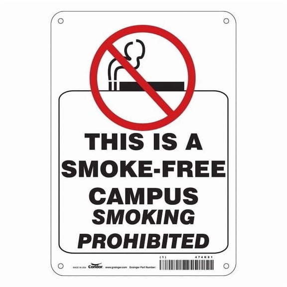 Condor Safety Sign, 10" H, 7 in W,  Horizontal Rectangle, English, 474K81 474K81