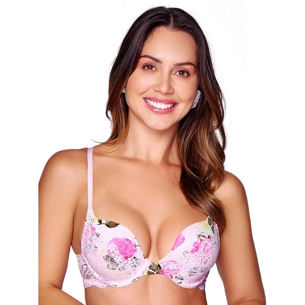 Bra escote profundo Push Up Ilusión 70054 blanco 36C Walmart en
