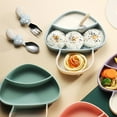 thumbnail image 5 of Children's complementary tableware-silicone spork set -304 stainless steel feeding spoon, 5 of 5