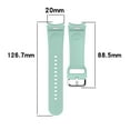 thumbnail image 6 of KOMI Bands Compatible with Samsung Galaxy Watch 4 Band 40mm 44mm, Galaxy Watch 4 Classic Bands 42mm 46mm, 20mm Soft Silicone Sport Replacement Strap for Galaxy Watch 7 Band Women Men White, 6 of 12