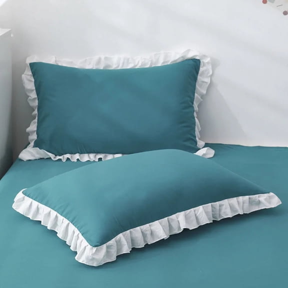 Princess Pillowcases With Ruffles Multiple Sizes Pillow Cover Comfortable Pillow Case For Adults Kids
