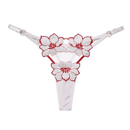 

Yuelianxi Women Underwear Thongs Lace Bikini Panties G String Thong Stretch Ladie Brief Underwear Thong