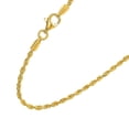 thumbnail image 3 of JewelStop 10k Solid Yellow Gold 1.8 mm Diamond-cut Rope Chain, Lobster Claw Clasp - 16 Inches, 4.1gr., 3 of 6