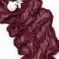 thumbnail image 2 of Ksopiavobs Cheesecloth Table Runner 10ft Gauze Boho Rustic Burgundy Cheese Cloth Table Runner for Wedding Bridal Shower Fall Thanksgiving Christmas Decoration, 2 of 5