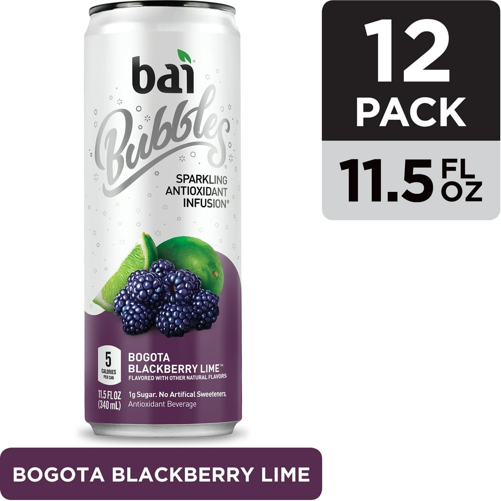 Bai Bubbles, Sparkling Water, Bogotá Blackberry Lime, Antioxidant