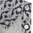 thumbnail image 4 of Ambesonne Abstract Grommet Curtain, Art Fashion Hipster Motifs, 50"x72", Night Blue and Pearl, 4 of 5