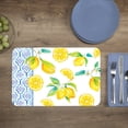 thumbnail image 2 of Wipe-Clean Reversible Decofoam Placemats, Lovely Lemons, Set of 2, Made in The USA, 2 of 3
