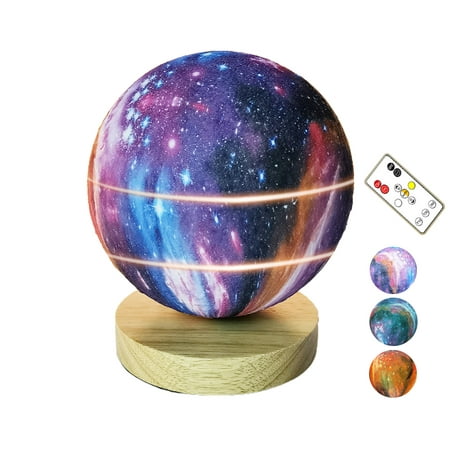 

Hloma Moon Lamp Rotatable Brightness Adjustable Remote Touch Control USB Rechargeable Dimmable Home Decor Gifts 3D LED Planet Lamp Night Light for Bedroom