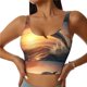 thumbnail image 1 of Balery Sunset Dancing Dolphin A Sujetadores deportivos con espalda cruzada para mujer, acolchados, sin costuras, de alto impacto, ideales para yoga, gimnasio, entrenamiento y fitness.-X-Large, 1 of 8