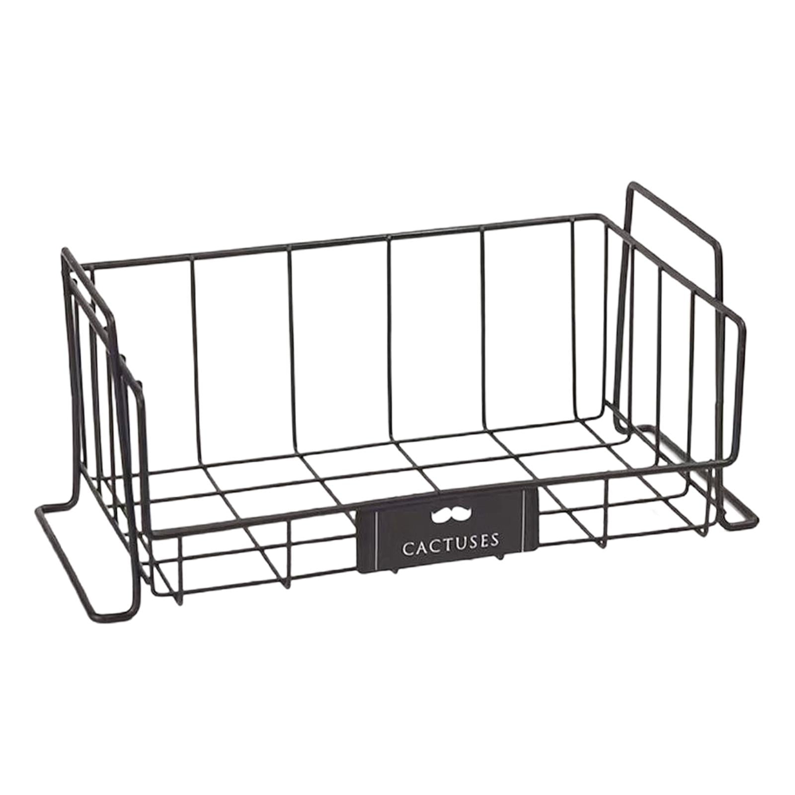 Freezer Wire Storage Organizer, Household Refrigerator Bin Basket with