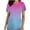 Hot Pink, variant on QATAINLAV Womens Scrubs Gradient Print Short Sleeve Nursing Scrub Tops Criss Cross V Neck T-Shirts Stretch Nurse Uniform Pocket Tee on Sale Blue L