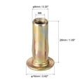 thumbnail image 2 of Unique Bargains Multi-Grip Rivet-Nut, M6 Pre-Bulbed Shank Carbon Steel Color-Zinc-Plated Flat Head Threaded Insert Nut 30 Pcs, 2 of 5