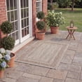thumbnail image 4 of SAFAVIEH Courtyard Agnes Bordered Indoor/Outdoor Area Rug, Beige/Brown, 2'7" x 5', 4 of 16