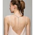 thumbnail image 7 of Aobei Pearl Platinum Plated Long Chain Necklace for Women Chunky Hollow Rhombus Chain Link Necklace Adjustable Geometric Open Chain Layering Jewelry 33.5” + 2”, 7 of 7