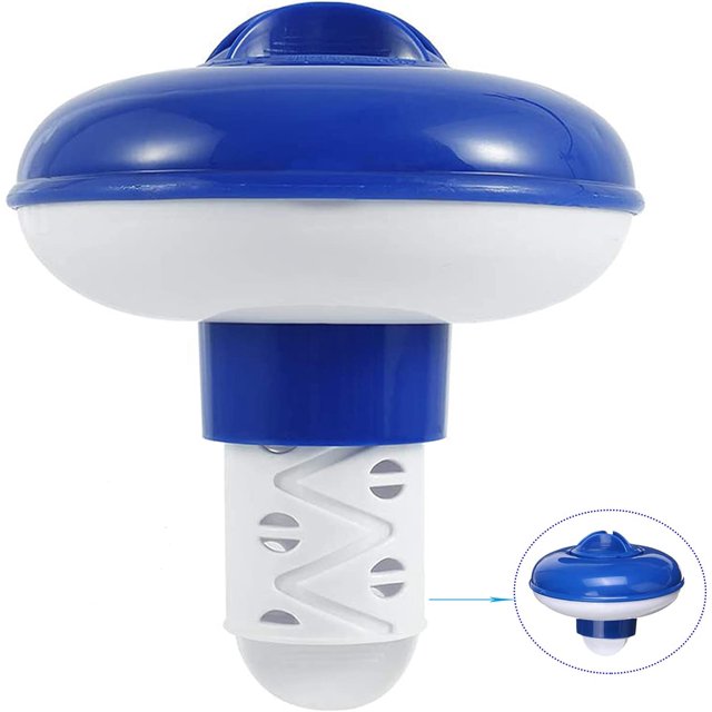 Difusor de cloro para piscina, difusor de cloro flotante para piscina, difusor de bromo ajustable, dispensador de cloro para spa, accesorio para piscina, adecuado para jacuzzi al aire libre, spa, etc.,blue ZefeiWu 8390614049567