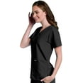 thumbnail image 1 of Landau Essentials Haut d'Uniforme à Boutons-Pression pour Femme, Coupe Classique Décontractée, Col en V, 4 Poches, 1 of 6