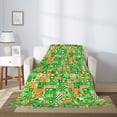 thumbnail image 2 of Fuzoiu St Patrick's Day6 Print Flannel Throw Blanket,Light Weight Warm Decorative,Throw Blanket Cover for Sofa, Couch, Bedroom,Travel-40"x30", 2 of 6