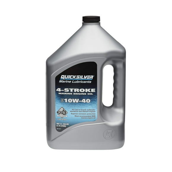 Quicksilver 8M0148477 Mineral Base Marine Engine Oil 10W40 - Gallon