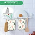 thumbnail image 4 of Yayeee Pot Holders Kitchen Heat Resistant with Pocket 7"x9.8" Cotton Oven Cooking Hot Pads, Beige Christmas Cups, 4 of 7